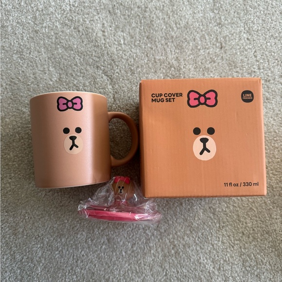 Brand New Line friends mug with lid - Picture 2 of 4